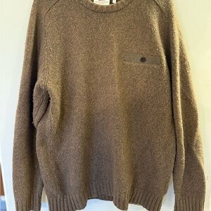 Fjallraven Men's Large Lada Round-neck Brown Sweater